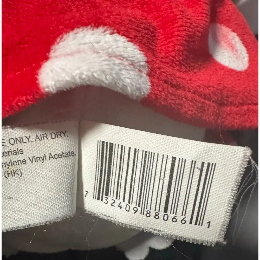 Disney Store Minnie Mouse Mini Bean Bag Plush 20”- Red and Black Doll Soft Toy
